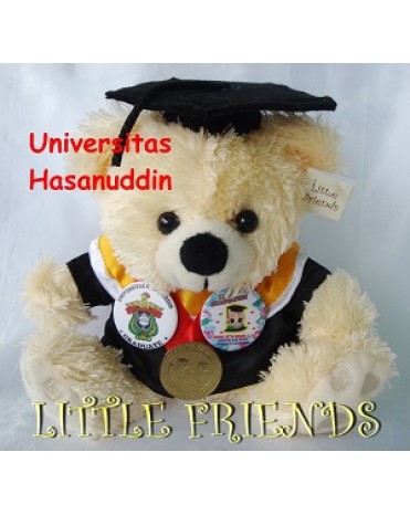 Boneka Wisuda Universitas Hasanuddin - Ilmu Budaya (25 cm)